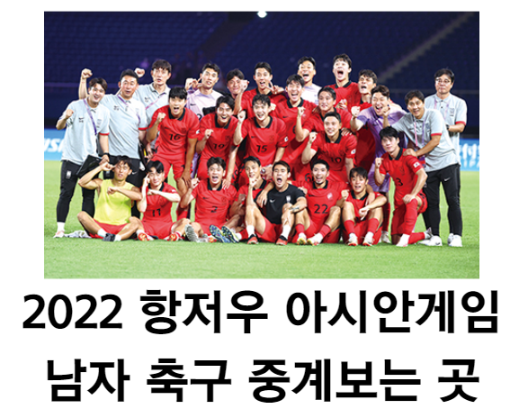 2022 항저우 아시안게임 남자 축구 조별 예선 일정